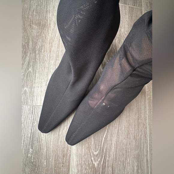 🔥last call! NWT Zara Heeled Mesh boots size 7,5 - Picture 6 of 9